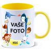 HRNČEK S FOTKOU FAREBNÝ RÁMIK ZVIERATKÁ 1 350 ML FOTOPOŠTA Farba: ŽLTÝ