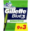 Jednorazový holiaci strojček GILLETTE BLUE3 SENSITIVE 1 ks
