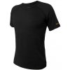 EGLOO MERINO BASE BRAGI pánske tričko s krátkym rukávom, čierna Veľkosť: XXL