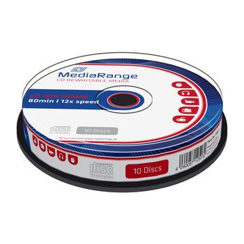 MediaRange CD-RW 700MB 12x, 10ks