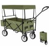 tectake 402317 skladací ručný vozík s taškou, nosnosť 80 kg - zelená