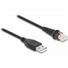 Delock - Síťový kabel - RJ-50 (M) do USB (M) - 2 m - stíněná kroucená dvoulinka (F/UTP) - černá