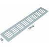 MPkovania SRL - ALFA vetracia mriežka 80 x 1000 mm, 1000 mm, 80 mm, STM - strieborná matná (C0)