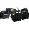 Súprava záhradného nábytku Nero IV so 6 sedadlami grafitová