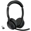 JABRA Evolve2 55 (25599-999-999) čierna / Slúchadlá / mikrofón / ANC / USB / Bluetooth 2.4 GHz / MS Stereo (25599-999-999)
