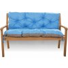 Setgarden Vonkajší vankúš na lavičku alebo hojdačku - modrý| rozmer vankúša 170x50x50| záhradný vankúš| vankúše na hojdačku| sedadlá na lavičku