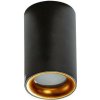 Koupelnové stropní přisazené svítidlo Azzardo EIGER IP54 BK/GO AZ4261 GU10 1x50W IP54 5,5cm černo-zl