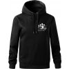Bowling kolky - Oversized mikina dámská Moon - kratšia + širšia - 2XL ( Čierna )