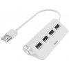 HAMA 200120 USB HUB, 4 PORTY, USB 2.0, 480 MBIT/S, BIELY