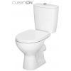 Cersanit ARTECO - WC kombi + antibakteriálne sedátko s funkciou pomalého zatvárania, horizontálny odpad, K667-052