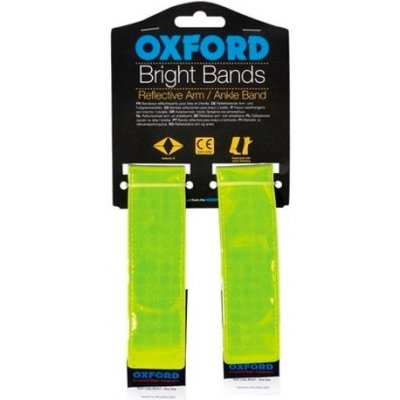 OXFORD reflexné pásky Bright Bands na suchý zip, OXFORD (žltá fluo, pár)