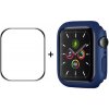 ENKAY Plastový kryt s ochrannou fóliou pre Apple Watch 9 / 8 / 7 41mm modrý 35673
