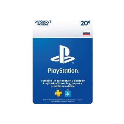 PlayStation Store predplatená karta 20 € SK