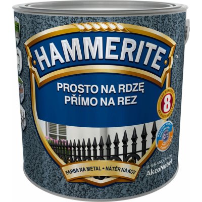 Hammerite přímo na rez, 0.70l, kladívkový hnědý