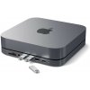Replikátor portov Satechi Aluminium Type-C Stand and Hub for Mac Mini - Space Gray (ST-ABHFM)