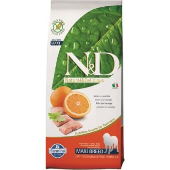 N&D Grain Free Dog Adult Fish & Orange 12 kg