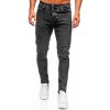 Čierne pánske slim fit rifľové nohavice Bolf 6519