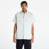 Nike Life Woven Military Short-Sleeve Button-Down Shirt Light Silver/ White L