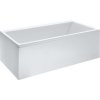 LAUFEN Pro pravouhlá vaňa akrylátová (s konštrukciou a ľavým L panelom), odtok zboku, 1700 x 700 x 620 mm, s rámom, senzorové ovládanie, vodná masáž, biela, H2309550006351
