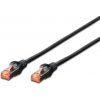 Digitus Patch Cable, S-FTP, CAT 6, AWG 27/7, LSOH, Měď, černý 3m DK-1644-030/BL