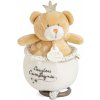 Plyšový medvedík s melódiou Music Box Perlidoudou Doudou et Compagnie hnedý 14 cm v darčekovom balení od 0 mes