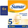 6x SUNAR Complex 5 Mlieko dojčenské 600 g