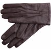 Špongr kožené rukavice Baron s kašmírovou podšívkou tmavo hnedé