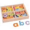 Bigjigs Toys magnetická farebná abeceda malé