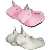 Plyšové šľapky - Jednorožec 38/39 Farba: Bílá Nový tovar