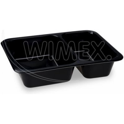 Wimex Menu misa (PP) Reware Lunch vratná 2dielna čierna 227 x 178 x 49 mm (2