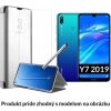 Otváracie Púzdro Luxria Clear View pre Huawei - Strieborné pre Huawei: Y7 (2019)