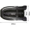 Carp Spirit nafukovací čln Black Boat ONE 230