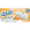 Q Soft Q-Soft toaletný papier s vôňou broskýň 3-vrstvový 8 ks