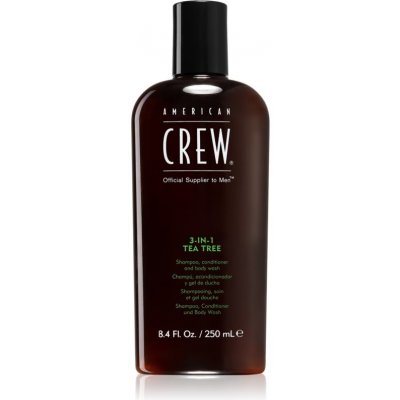 American Crew Hair & Body 3-IN-1 Tea Tree šampón, kondicionér a sprchový gél 3 v 1 pre mužov 250 ml