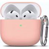 Ochranné pouzdro na Apple Airpods 4, silikónové hladké Farva: Ružová
