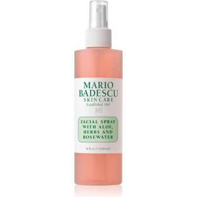 Mario Badescu Facial Spray with Aloe, Herbs and Rosewater tonizačná pleťová hmla pre rozjasnenie a hydratáciu 236 ml