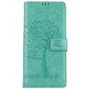 Puzdro TopQ Samsung A14 5G flipové Zelený strom sovičky 93542