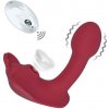 Romant Bill vibrátor do nohavičiek s podtlakovým stimulátorom klitorisu červený