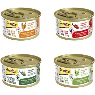 GimCat Superfood ShinyCat Duo 24 x 70 g