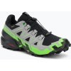 Pánske bežecké topánky Salomon Speedcross 6 GTX black/alloy/green gecko