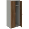 Hobis - Šatníková policová skriňa Strong, 80x192x60 cm, orech/sivá