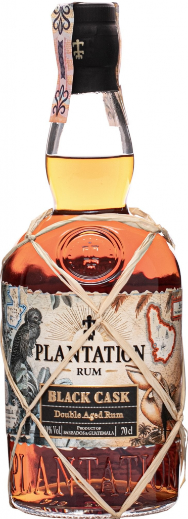 Plantation Black Cask Double Aged Tmavý rum 40% 0,7 l (čistá fľaša)