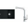 Franke SET G259 MČ 114.0700.720 - Set drez MRG 611 matná čierna + batéria FS 3230.031 chróm