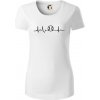 EKG baseball loptička - Dámske tričko z organickej bavlny Origin (GOTS) - 2XL ( Biela )