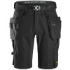 Snickers Workwear kraťasy FlexiWork s odnímatelnými kapsami černé