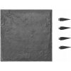 VEVOR Dlažobné kocky 39,5x39,5CM 4ks Záhradné kamene Štvorcové Sivé