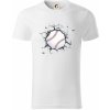 Baseball lopta v triku - Tričko z organickej bavlny - 2XL ( Biela )