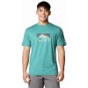 Columbia Kwick Hike Graphic SS Tee M 2071763364 river blue/heather peak direction