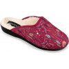 Mjartan Dámske vzorované papuče JARKA červené