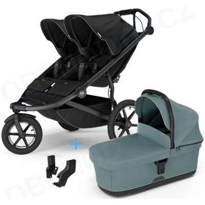 Thule Urban Glide 3 Double Black 2024 + korba Mid blue s adaptérmi